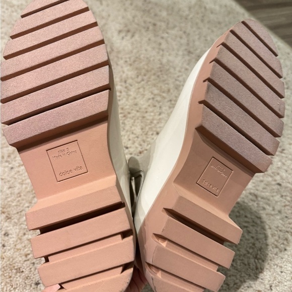 Dolce Vita Thunder H2O Boots Ivory Patent Stella Rain Boots size 9 - Picture 4 of 5